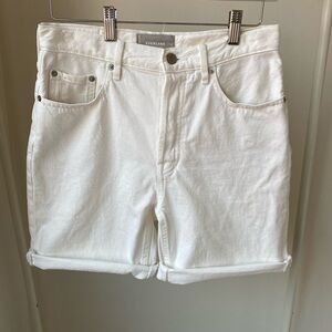 Everlane The Cheeky Long Short White Size 26